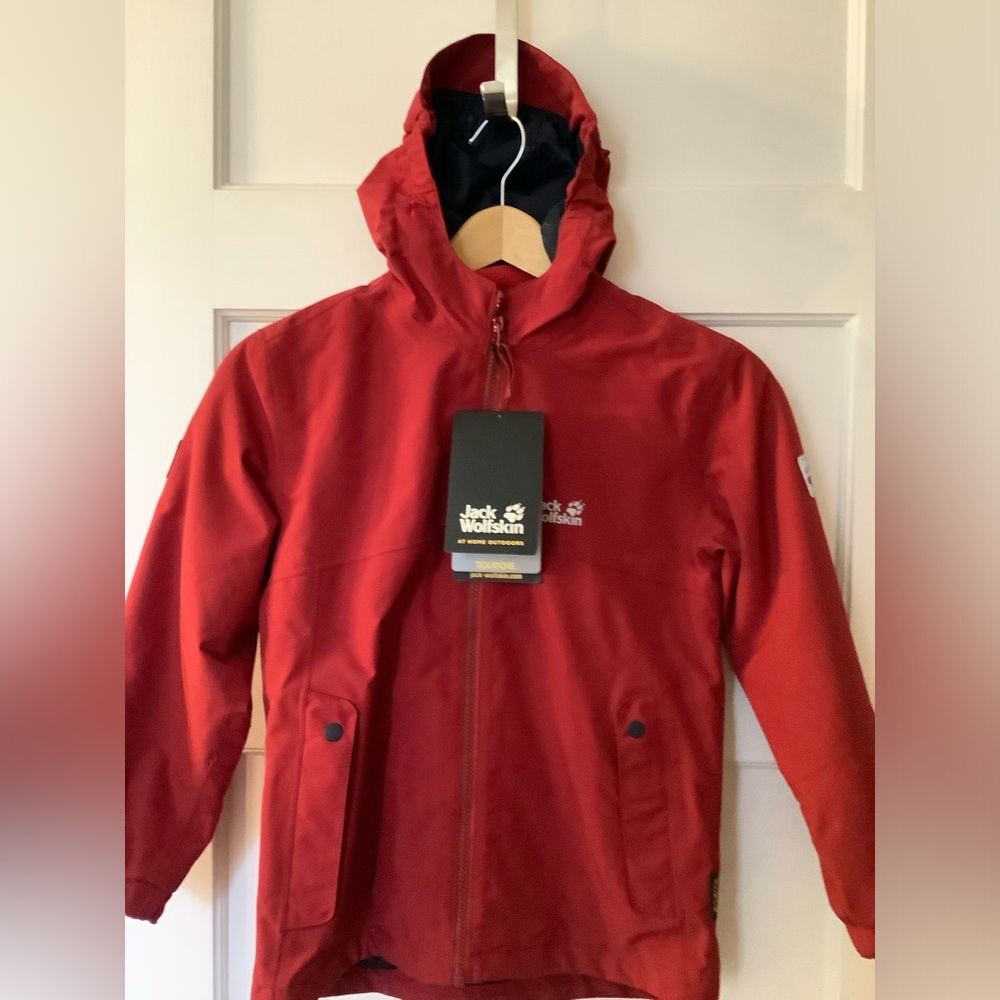 NWT Jack Wolfskin Iceland 3in1 winter ski coat sz7-8, with fleece pullover,